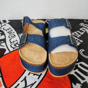 Rouge Helium Denim Blue Sandals
